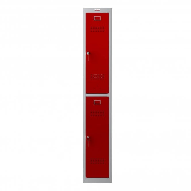 Phoenix Safes 300D 2 Door Personal Locker PL1233GRK with Key Lock - Red