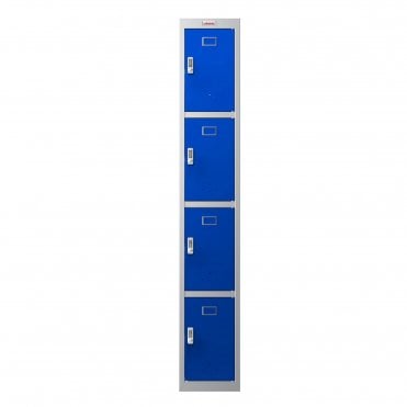 Phoenix Safes 4 Door Personal Locker PL1430GBE with Electronic Lock - Blue