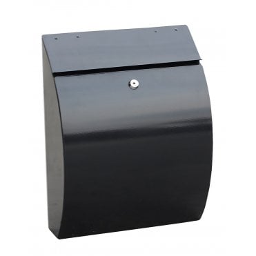 Phoenix Safes Curvo Steel Post Box - Black