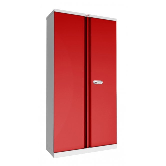 Phoenix Safes Steel Storage Cupboard SCL1891GRE - Red