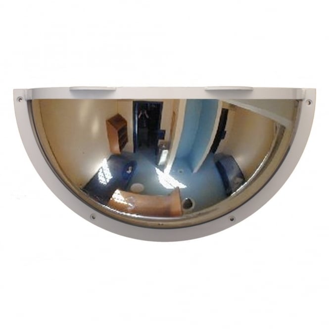 Securikey Anti-Ligature Institution Mirror Half Dome - Stainless Steel 500 x 250mm