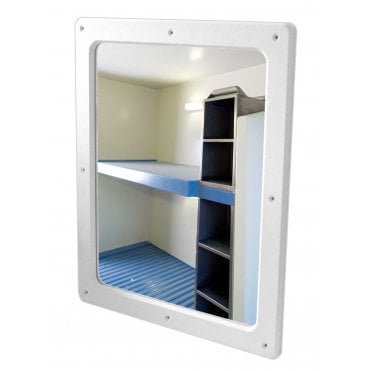 Anti-Ligature Vanity Mirror - Stainless Steel 600 x 500mm