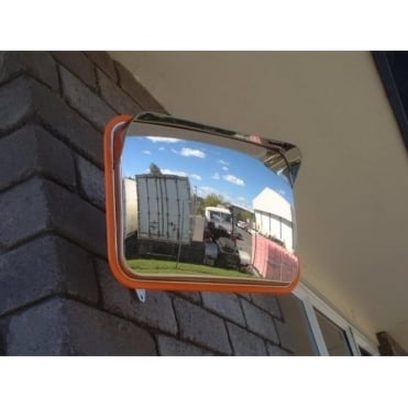 Anti Vandal Rectangular Mirror - Stainless Steel 225 x 320mm