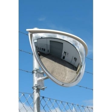 Exterior Hemisphere Convex Half Face Mirror - Acrylic 900mm