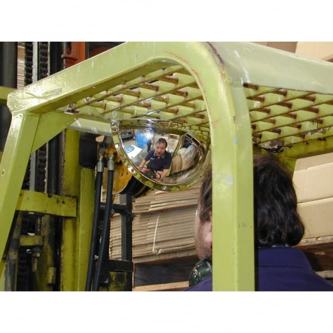 Securikey Fork Lift Rear View Mirror T-Bar Back - Acrylic  300 x 150mm
