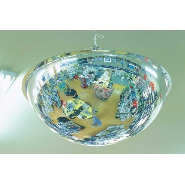 Hemisphere 360 Degree Ceiling Dome - Acrylic Mirror 900mm